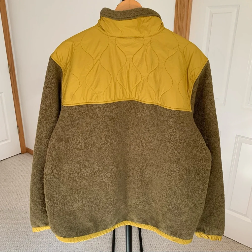 The North Face Fleece Quilted 1/4 Snap Pullover Jacket Men’s XL